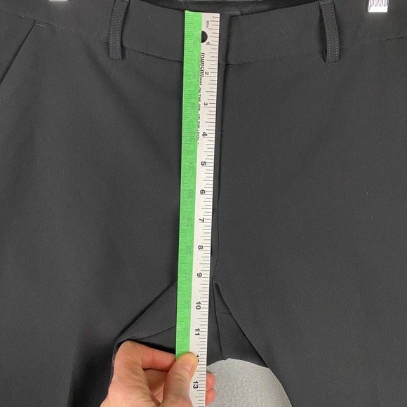 Express Editor Black Flat Front Stretch Dress Pants Womens Size 10S Short - Picture 9 of 11